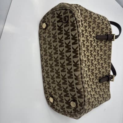 Michael Kors MK Signature Tote Shoulder Handbag Purse Tote Bag - Thumbnail 5