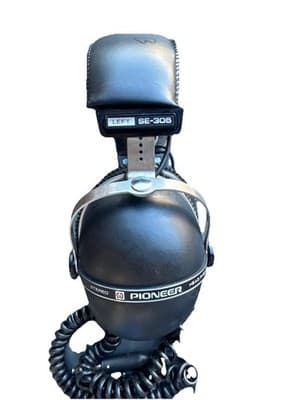 VINTAGE Pioneer SE-305 Stereo Headphones Good Tested Working 1970s "Coconuts" - Image 1