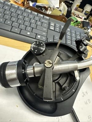Tone arm Assembly from Technics SL-1200 MK2 turntable Head Shell Cartridge - Thumbnail 7