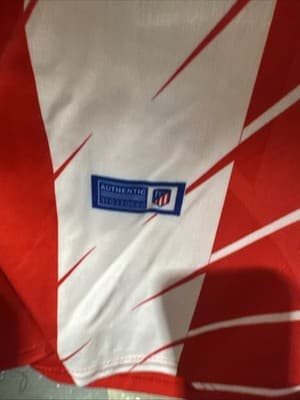 Atletico Madrid 2018-2019 Home Soccer Jersey Spain Nike Football Shirt Men’s M - Thumbnail 3