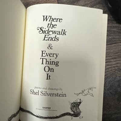 Where The Sidewalk Ends Everything On It By Shel Silverstein Hardcover 2016 - Thumbnail 3