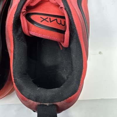 Nike Air Max 720 Size 10 Bright/Crimson Black Cramoisi Vif/Glow AO2924 600 - Thumbnail 7