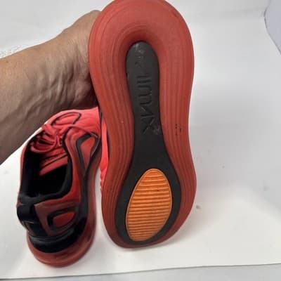 Nike Air Max 720 Size 10 Bright/Crimson Black Cramoisi Vif/Glow AO2924 600 - Thumbnail 5