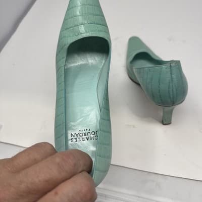 Women Charles Jourdan High Heels Size 6.5 Leather - Thumbnail 5