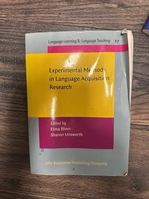 Experimental Methods in Language Acquisition Research (Language Learning & Lang - Image 1