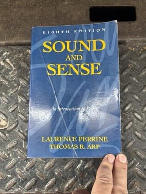 Laurence PERRINE / Sound and Sense An Introduction to Poetry Eighth Edition - Image 1