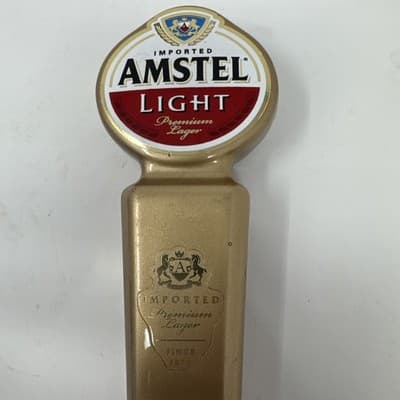 Amstel Light Beer Tap Handle 10.75" Imported Premium Lager NICE - Thumbnail 2
