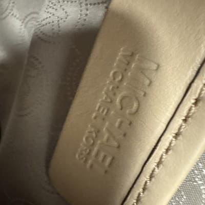 Michael Kors Vanilla Signature MK Jet Set Tote Bag Gold Hardware - Thumbnail 5