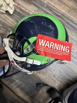 Los Angeles Rams Alternate NFL Full Size L Authentic Football Helmet Rare! - Thumbnail 6