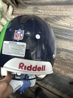Los Angeles Rams Alternate NFL Full Size L Authentic Football Helmet Rare! - Thumbnail 7