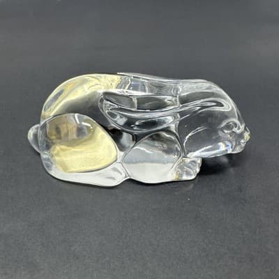Princess House Bunny Rabbit 24% Lead Crystal Glass Figurine - Image 1