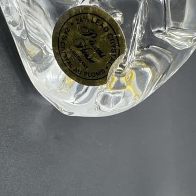 Jonal Crystal Paperweight Figurine Bear Holding Heart Germany Full Lead 24% - Thumbnail 5