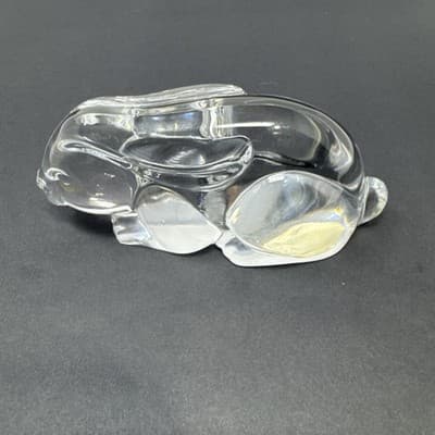 Princess House Bunny Rabbit 24% Lead Crystal Glass Figurine - Thumbnail 3