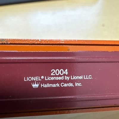 Hallmark holiday ornament Lionel train observation car 2004. Orig. box - Thumbnail 3