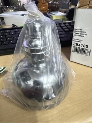 Zucchetti Z94185 Shower Head "MIDA" Jet with Anti-Limescale System Ball joint - Thumbnail 4