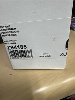 Zucchetti Z94185 Shower Head "MIDA" Jet with Anti-Limescale System Ball joint - Thumbnail 2