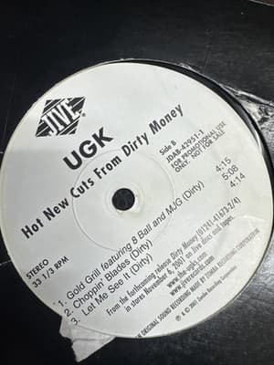 UNDERGROUND KINGZ UGK HOT NEW CUTS FROM DIRTY MONEY 12" 2001 JIVE WLP PROMO NM- - Thumbnail 2