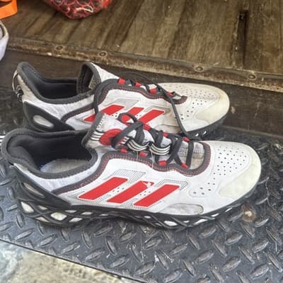 Adidas Web Boost White Red Black Sz 11.5 Athletic Running Shoe HQ6993 Men's - Thumbnail 6