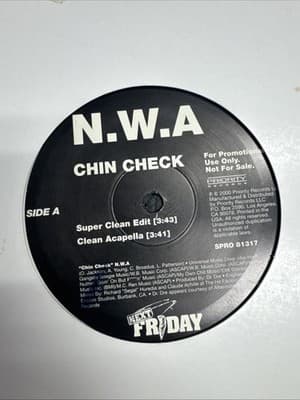 Promotional vinyl single for N.W.A.'s "Chin Check" - Thumbnail 2