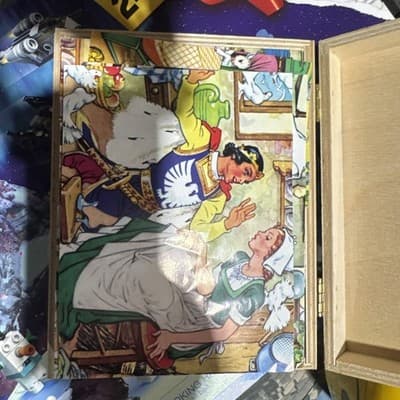 NEW Eichhorn Holzbilder 12 Wooden Block Fairy Tales Puzzle Vintage - Thumbnail 2