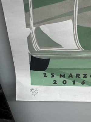 THE ROLLING STONES ORIGINAL POSTER NUMBERED & SINGNED CUBA CONCERT MARCH 25/2016 - Thumbnail 2