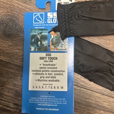 Gloves for Kids Horse Riding, Size 4 - Thumbnail 3