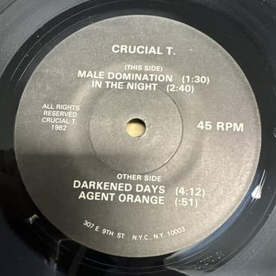 CRUCIAL T. -NYHC ep 1982 orig RAT CAGE RECORDS, Agnostic Front, Cro-Mags, PUNK - Thumbnail 4