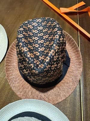 Men Women Summer Straw Fedora Hat Trilby Cuban Sun Cap Panama Short Brim X5 - Thumbnail 3