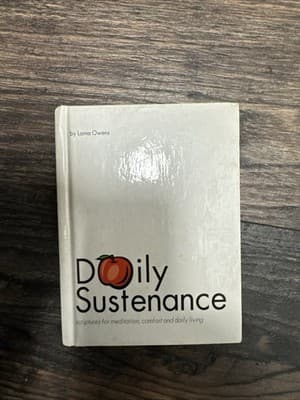 DAILY SUSTENANCE: SCRIPTURES FOR MEDITATION, COMFORT AND By Lorna Owens *VG+* - Image 1