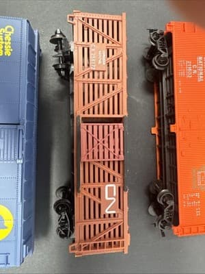 Vintage TYCO Burlington 19720 Box Car + TYCO Log Dump Car+4 More New - Thumbnail 5