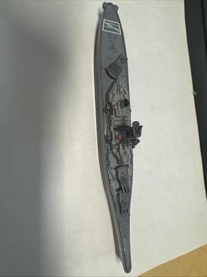 Motormax Appx 23cm Long Diecast 76786 - Battleship - Grey/Brown - Thumbnail 3
