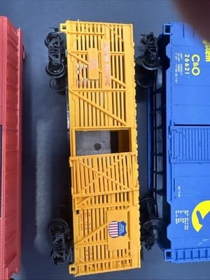 Vintage TYCO Burlington 19720 Box Car + TYCO Log Dump Car+4 More New - Thumbnail 3