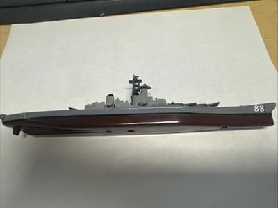 Motormax Appx 23cm Long Diecast 76786 - Battleship - Grey/Brown - Thumbnail 2