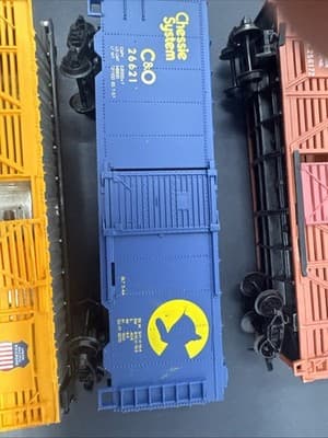 Vintage TYCO Burlington 19720 Box Car + TYCO Log Dump Car+4 More New - Thumbnail 4