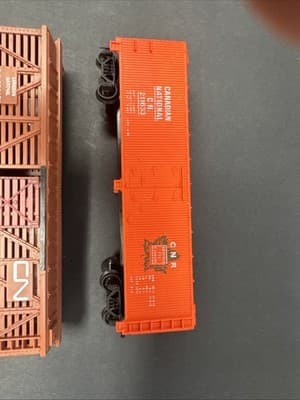 Vintage TYCO Burlington 19720 Box Car + TYCO Log Dump Car+4 More New - Thumbnail 6