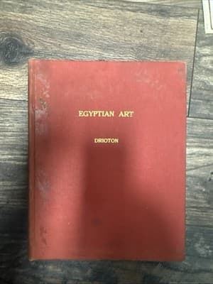 Egyptian Art hardback book Etienne Drioton 1951 Arts, Inc. Golden Griffin - Image 1