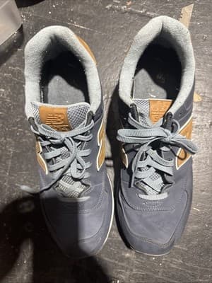 Men New Balance 574 Navy Blue ML574CNE Size 13 - Image 1