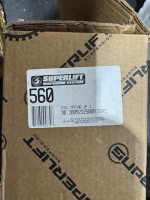 (QTY 2) SuperLift Suspension 560 Front Coil Springs for 2007-17 Jeep Wrangler - Image 1