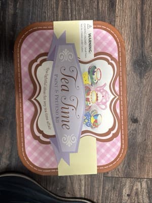 SpiceBox Tea Time Paint & Pretend Kit Suitcase Children's Tea Set Pretend Play - Image 1