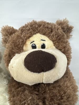 Two New Teddy Bear Lot of 2 16" Plush bears brown And White - Thumbnail 5