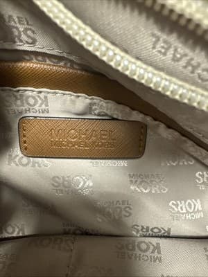 MICHAEL KORS Beige/Brown Signature Canvas Leather Kempton Tote Bag AUTHENTIC - Thumbnail 7
