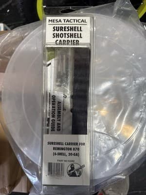 Mesa SureShell 6-Shell Side Saddle w/ Rail Fits Remington 870 , 20 Gauge New - Image 1
