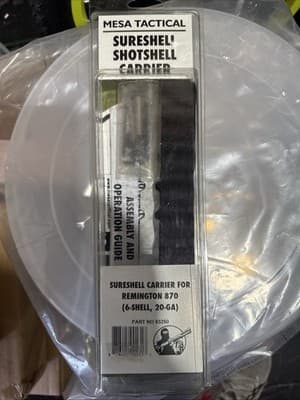 Mesa SureShell 6-Shell Side Saddle w/ Rail Fits Remington 870 , 20 Gauge New - Thumbnail 2