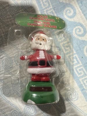 Solar Powered Dancing Santa Claus Toy Figurine Sun Catcher Christmas Decoration - Image 1