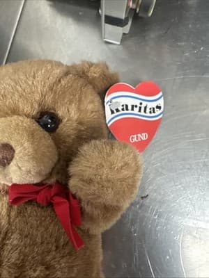 New with Tags Gund Karitas Tender Teddy Bear Style 2123 1990 1983 Korea - Thumbnail 2