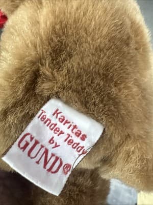 New with Tags Gund Karitas Tender Teddy Bear Style 2123 1990 1983 Korea - Thumbnail 4