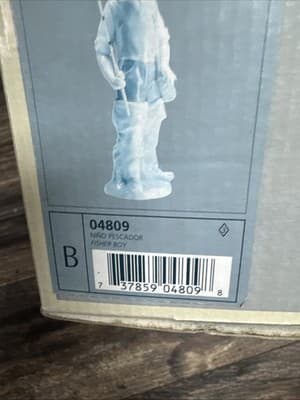 Lladro Porcelain Figurine Fisher Boy Nino Pescador Spain - Thumbnail 4