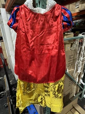 Snow White Girls Costume Princess Dress Cosplay Velvet Quality Size 7/8 New - Thumbnail 3