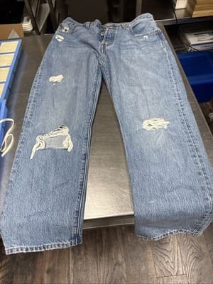 Levis 501 Womens Jeans Tag 28x26 - Thumbnail 5