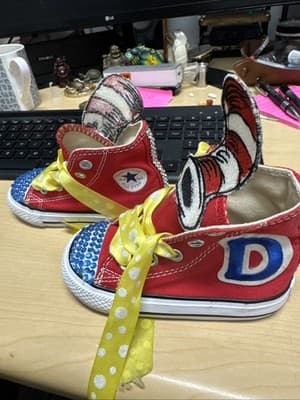 NEW Converse Boutique Custom One If A Kind Size 5 - Thumbnail 2
